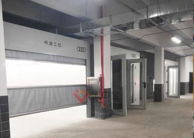 Audi Car Repair Shop Sanding Booths Polishing Electric Rolling Curtain Paint Prep Station