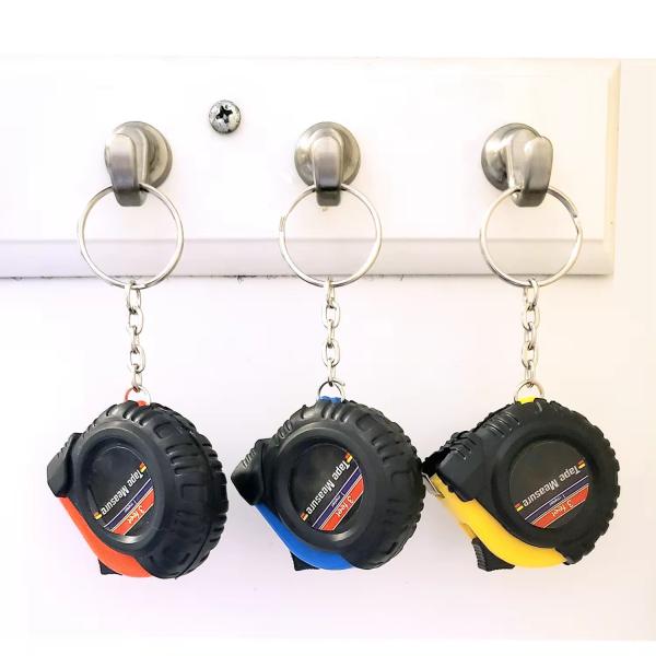 Почтовый размер 3 ступни ленты измерения с ключевой цепью - дюйма и сантиметров - 1 м Дети измерения ленты вытягиваемый