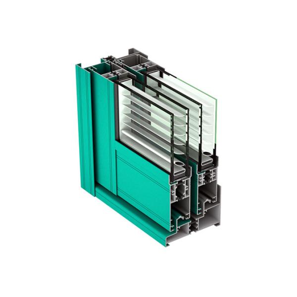 ISO140012.2mm Hollow Shutter Aluminium Sliding Window Profile