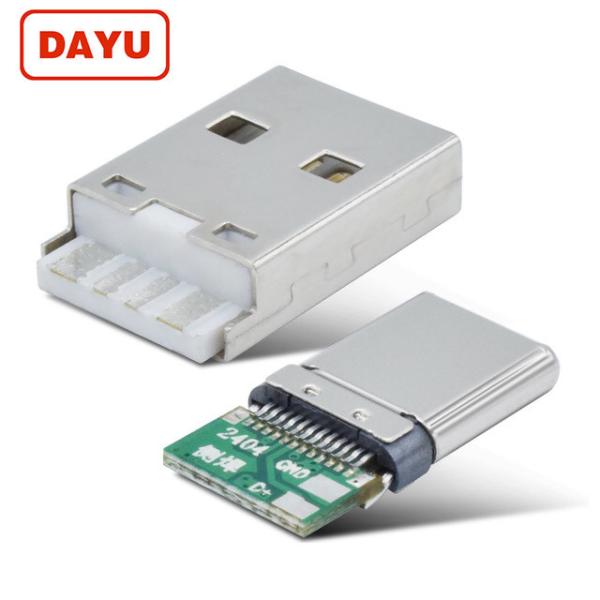 Fast Charger 3 Amp Mini Usb Male Connector Plug Female Jack Solder Port For Usb Cable