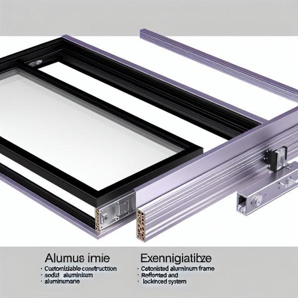 Customizable Aluminum Sliding Door with Glass Options