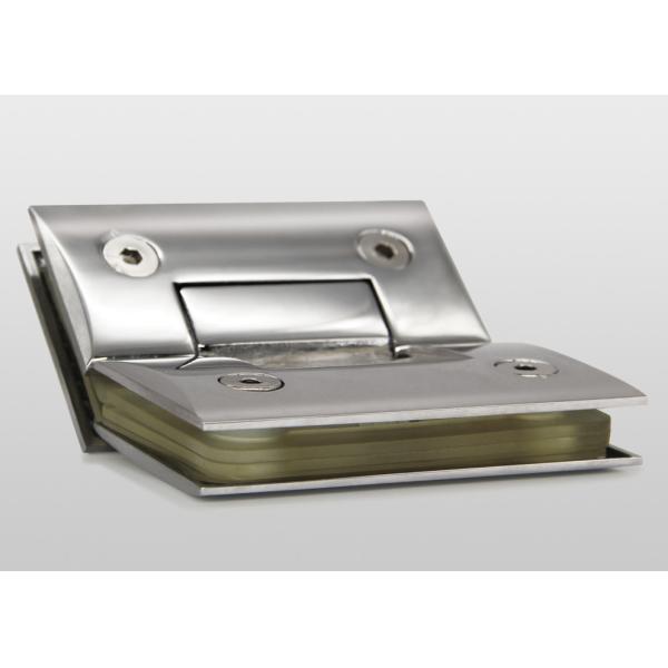 135 Degree Hinges For Frameless Shower Doors , Brass Finish Bathroom Glass Door Hinges