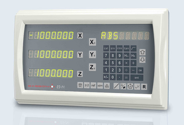 Желтая машина Dro токарного станка Lcd 2 осей линейная для механических инструментов
