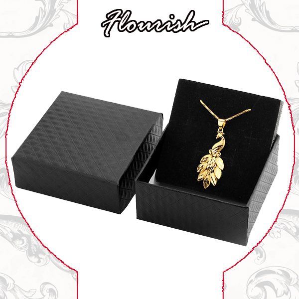 Cajas de regalo de joyas personalizadas Embalaje Papel portátil de estampado de oro Cajas de joyas