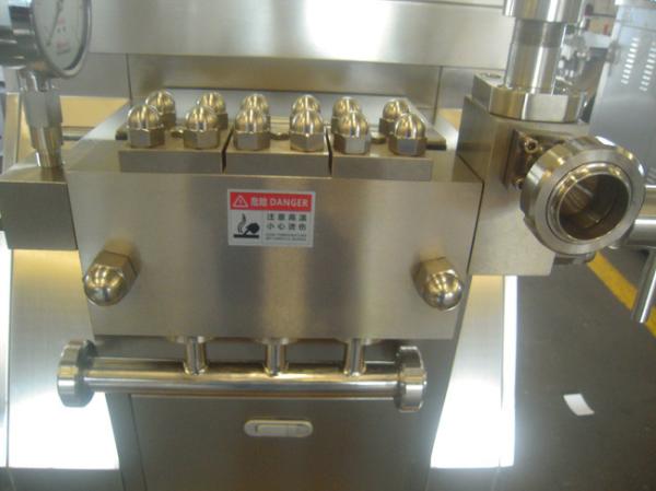 Stainless Steel Food Drink High Pressure Homogenizer 8000L/H