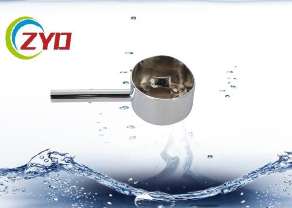 Customized Size Replacement Kitchen Tap Handles , Zinc Silver Lever Tap Handles