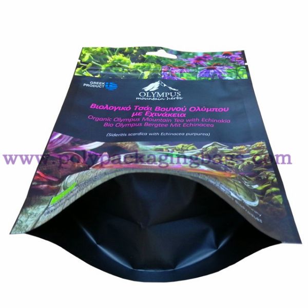 85 Microns Stand Up Ziplock Aluminium Foil Bag For Snack Dried Food