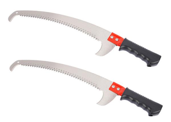 Handheld Steel Gardening Hand Tools , Garden Pruning Saw Three Sides Grinding Teeth