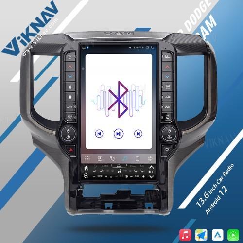 VIKNAV 13.6 Inch Car Radio for Dodge Ram 1500 (2019-2024) Aftermarket Stereo Carplay  Android Head Unit