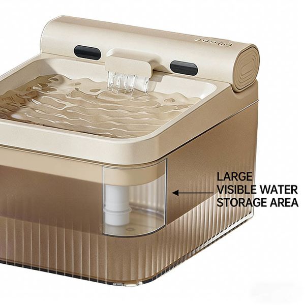 OEM Automatic Pet Water Fountain, Quiet Filtered Large Capacity Wireless Water Dispenser Wholesale