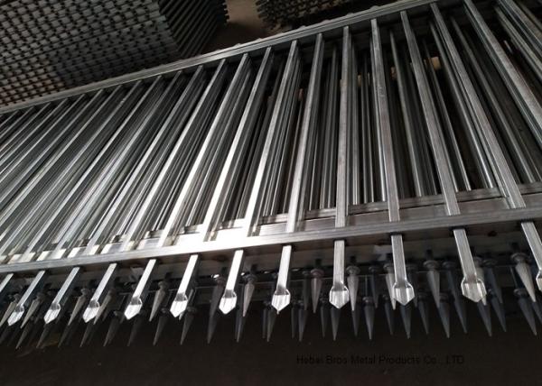 Safely Metal Modern Zinc Steel Fence Tubular Picket Fence For Downtown
