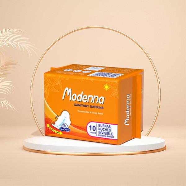 Disposable Pure Cotton Sanitary Pads Super Absorb Feminine Pads With Wings