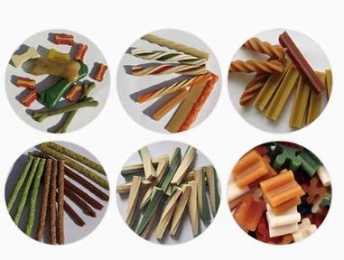 El cuidado dental torció la máquina 145kw 100kg/hr del fabricante de la comida de perro del bocado del animal doméstico