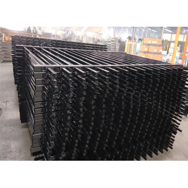 Decorative Euro Steel Fence Tubular Q235 1800mm x 2950mm 25mm square pipes Stain Interpon Powder