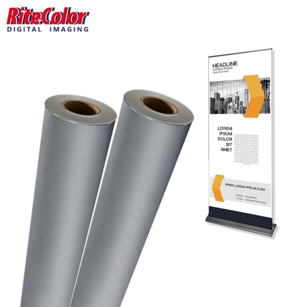 300gsm Matte Coated Waterproof Blockout Fabric for High-Resolution Inkjet Printing and Exhibition Backdrops