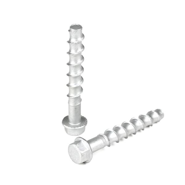 ZINC Large Diameter Flange Hex Head Stainless Steel Concrete Screw Bolt Anchor For Tunnel Decorative Plate