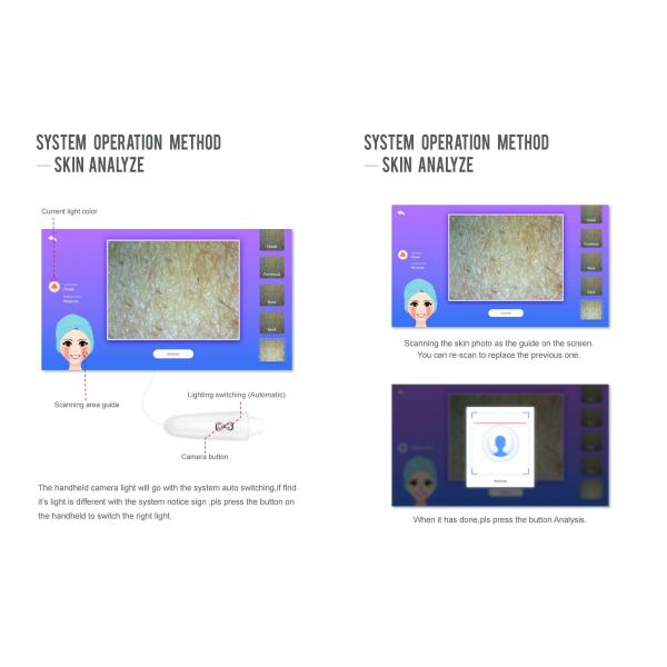 Intelligent 5MP Facial Skin Analysis Machine Facial Scanner Skin Analyzer