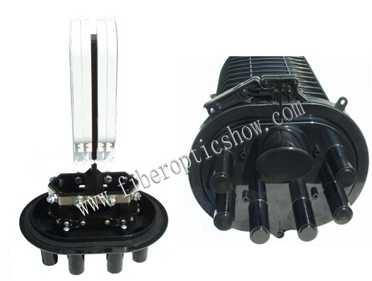 ABS Plastic Horizontal Fiber Optic Splice Closure Bunchy 96 Cores For Outdoor