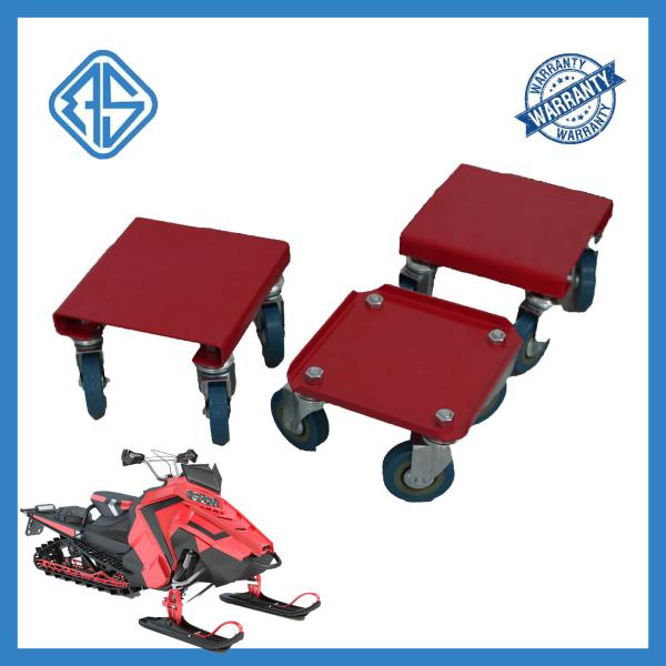 snowmobile rollers wheels car shop dolly set of 3
