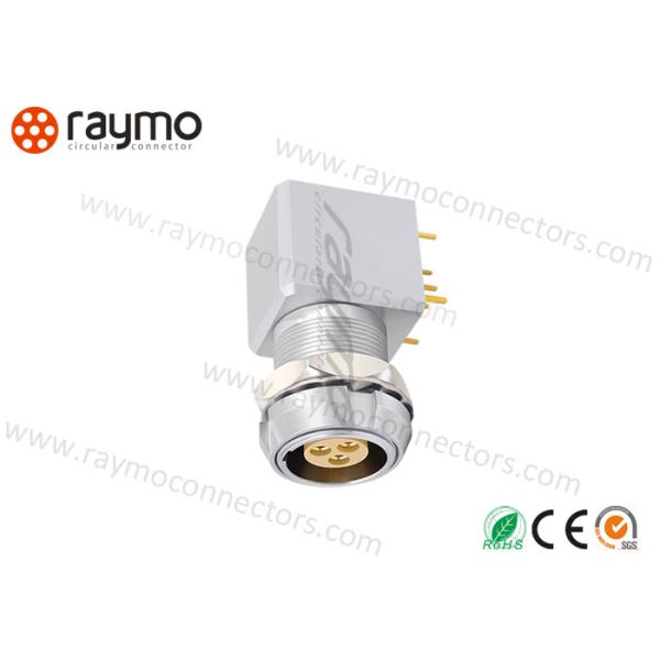 2-10 Pins 90 Degree Cable Connector, Back Panel Connectors Fixed Receptacle For Printed Circuit