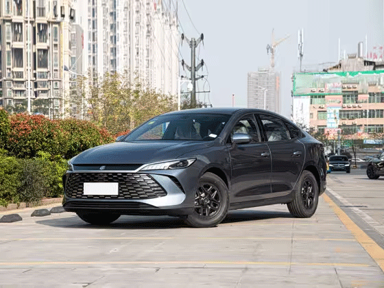 Used BYD Qin Plus DM-i-55KM Honor Edition BYD Qin Plus Sedan Hybrid Vehicle with Left Steering Electric Fuel