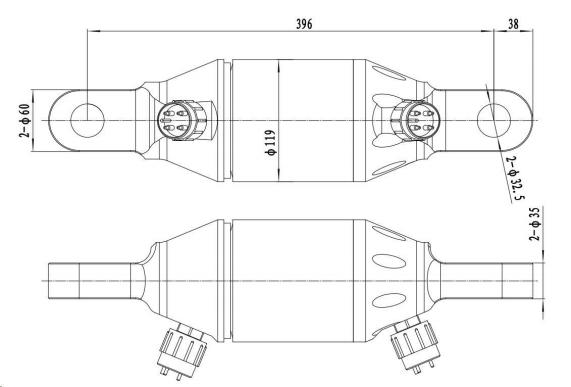 IP68 Подводное скользящее кольцо четырехъядерное электрическое скользящее кольцо