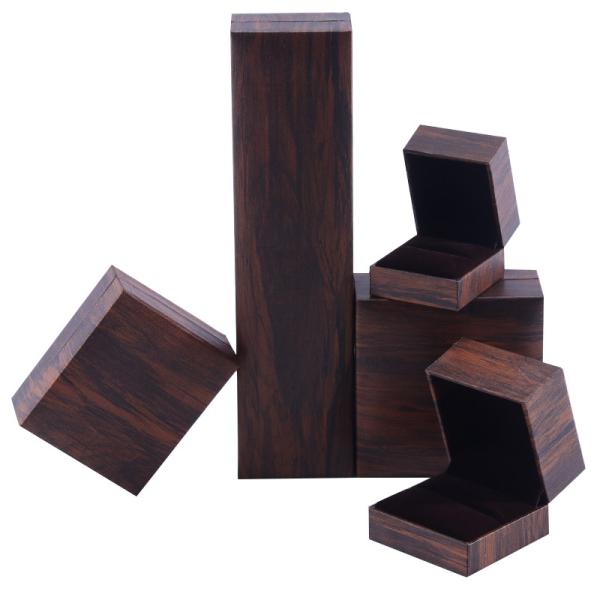 Handmade Eco Cardboard flip brown Jewelry Box customizable jewellery box