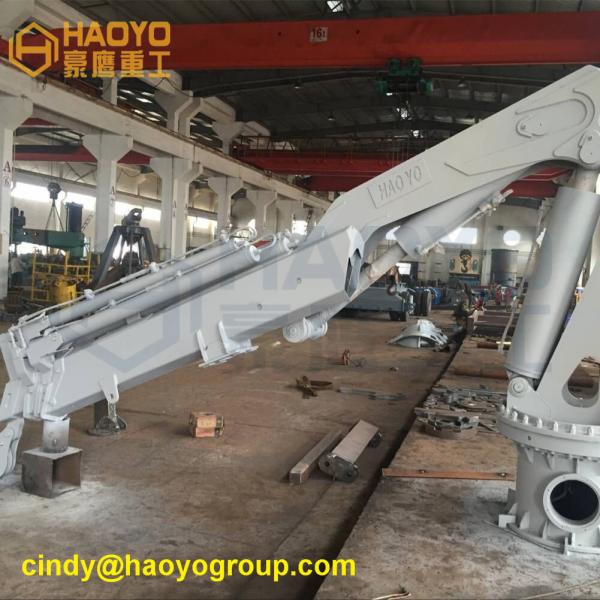3 Ton 5 Ton Telescopic Hydraulic Deck Vessel Marine Boat Knuckle Crane