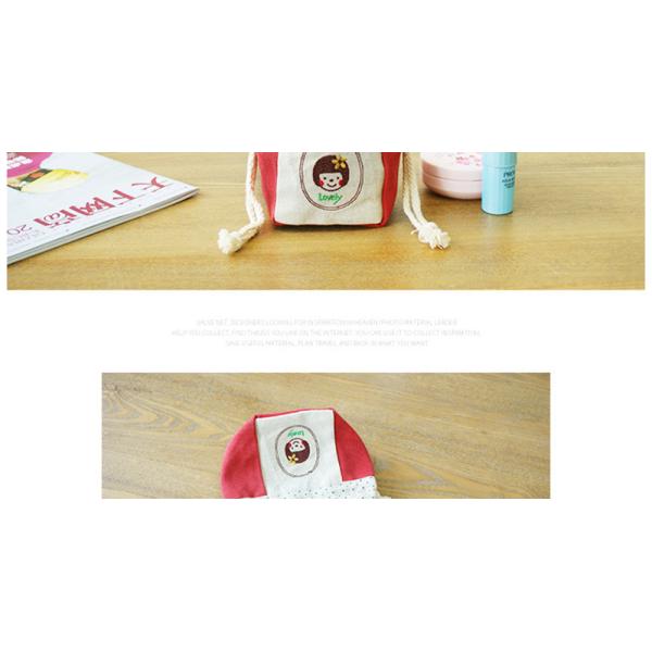 Washable Tiny Drawstring Bags , Embossed Logo Cloth Drawstring Gift Bags