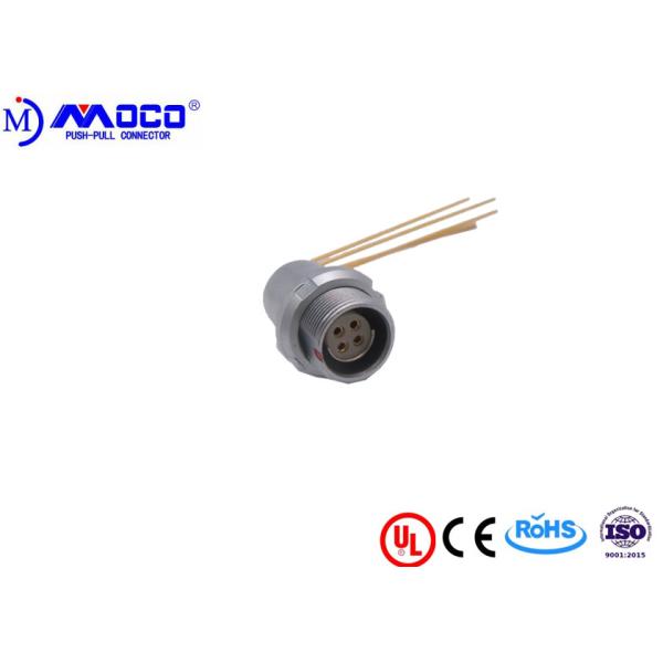 Connecteur d'alimentation rond de Pin M14 4 avec des contacts de coude pour la r