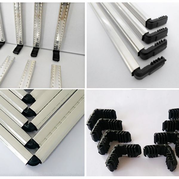 Black Plastic Aluminium Spacer Bar Insulating Glass Steel Corner Key Connector
