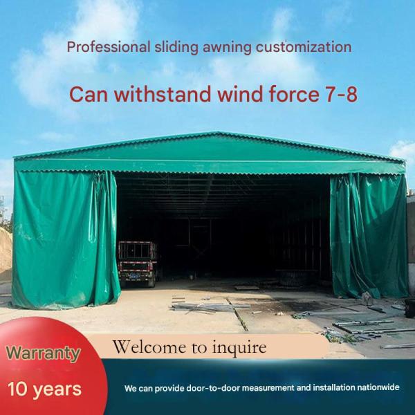 Galvanized Steel Electric Push-Pull Shed for Easy Assembly and Disassembly in Open Field Storage Requirements