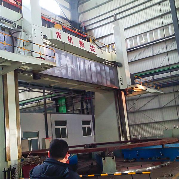 CK52100 Machine à tour CNC verticale lourde de 10 m de diamètre tournant double tourelle Siemens 828D 250 tonnes de capacité