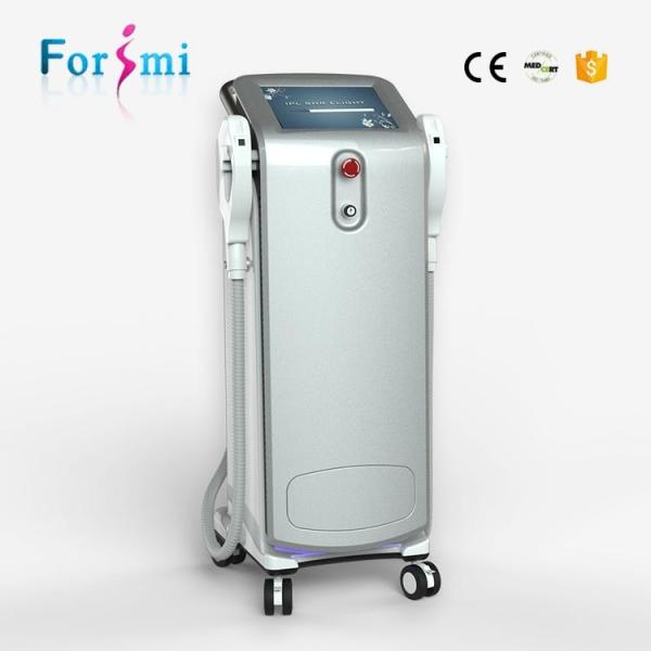 Manufacturer offer 2 handles best vertical shr e-light ipl hair epilation machine