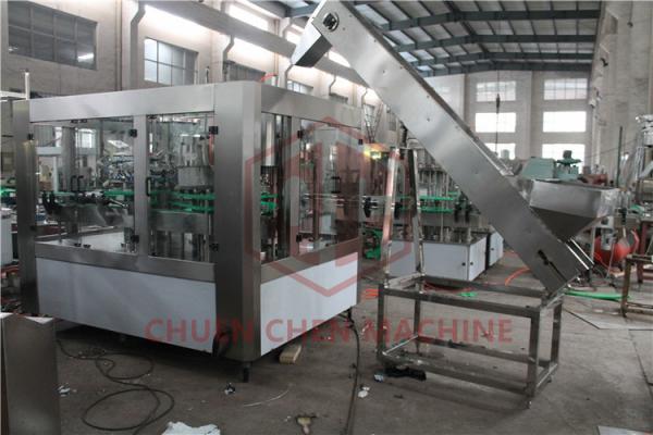 PET Bottle Filling Equipment For Carbonated Drink / Sparkling Water Bottling Plant