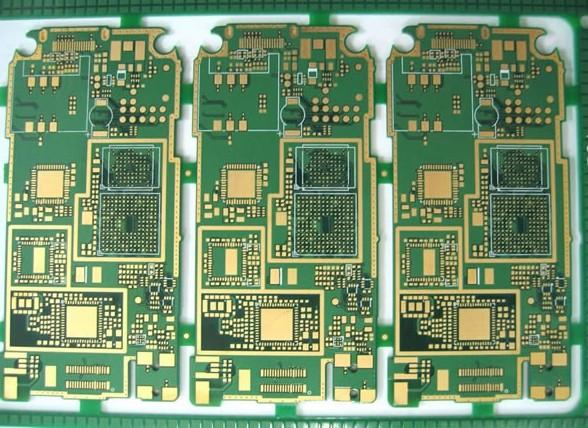 Gold Finger Lead Free PCB AOI Inspection 0.5 Oz Copper Thickness 90mmX80mm