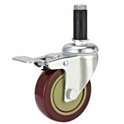 04-Medium duty caster Screw with rubber sleeve caster