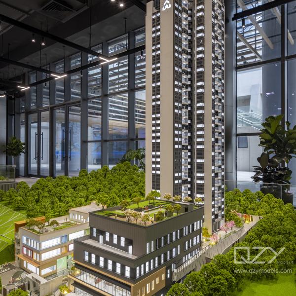 Модели песочницы Шэньчжэнь Таланты Жилищная группа- 1:75 Fengjing Residence Model