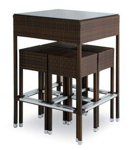 Outdoor rattan wine bar set-16080