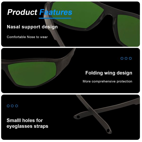Hot-selling OD6 OD7 200nm 2000nm Medical Beauty Eyewear Shield Protective Eyes Protection Laser Safety Glasses Goggles