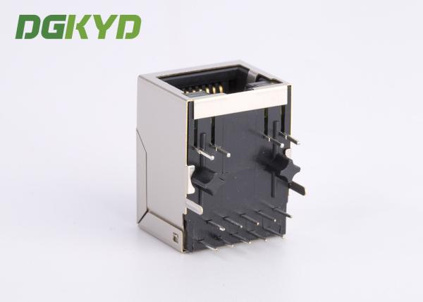 Integrated 100M RJ45 Magnetics Jack Tab Down Network POE Rj45 Connector