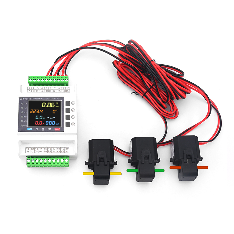3-Phase WiFi Reclosing Protector: Tuya Smart, 10 Protections, PV Meter