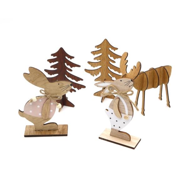 decoración de madera para Navidad