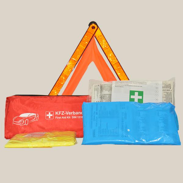 3 in 1 Automotive First-Aid Devices Safety Rescue and On-Road Bag DIN13164-2022 Compliant