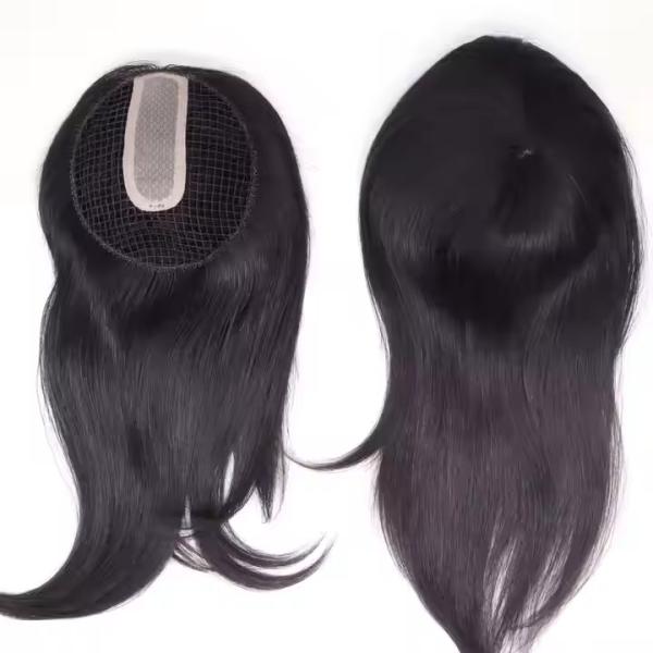 Hot Sale RAW Virgin Hair Topper Human Fish Net Women Topper Human Hair Toupee raw hair topper forwomen