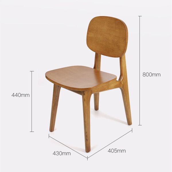 Restaurant Cafe Simple Design Wood Dining Chair