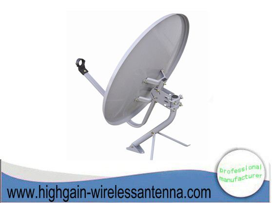 Outdoor Satellite TV Dish Antenna , Ku Band 45cm Dish Antenna with High Corrosion