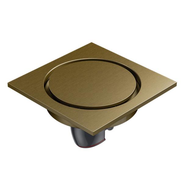Home Brass chrome floor drain OEM/ODM Embedded Square Shape