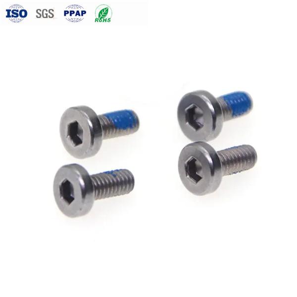 M4 Fijaciones de automóviles Anti-aflojamiento acero inoxidable Hex Cerrojo de cabeza cilíndrica corta adhesivo