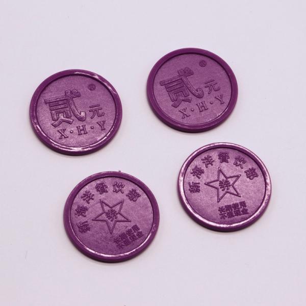 Eco-friendly Durable Embossed Plastic Chips Plastic Token Coins for Awards and Sports